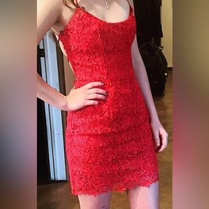 Red Alyce Paris dress-Size 0